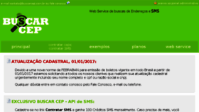 What Buscarcep.com.br website looked like in 2017 (6 years ago)