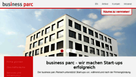 What Businessparc.ch website looked like in 2017 (6 years ago)