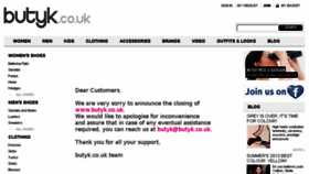 What Butyk.co.uk website looked like in 2017 (6 years ago)