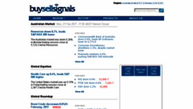 What Buysellsignals.com website looked like in 2017 (6 years ago)