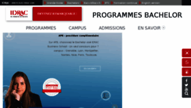 What Bachelor-idrac.fr website looked like in 2017 (6 years ago)