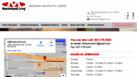 What Besemanchiropracticcenter.com website looked like in 2017 (6 years ago)