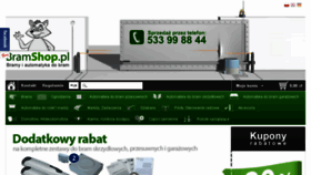 What Bramshop.pl website looked like in 2017 (6 years ago)