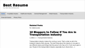 What Bestresumeguru.com website looked like in 2017 (8 years ago)