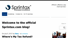 What Blog.sprintax.com website looked like in 2017 (6 years ago)