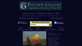 What Bayviewgallery.com website looked like in 2017 (6 years ago)