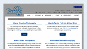 What Bellettiphotography.com website looked like in 2017 (6 years ago)