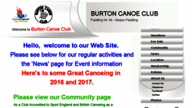 What Burtoncanoeclub.co.uk website looked like in 2017 (6 years ago)