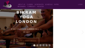 What Bikramyogalondon.com website looked like in 2017 (6 years ago)