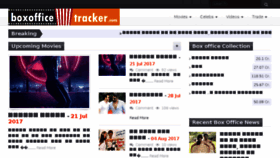 What Boxofficetracker.com website looked like in 2017 (6 years ago)