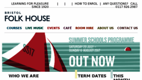 What Bristolfolkhouse.co.uk website looked like in 2017 (6 years ago)