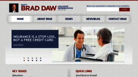 What Braddaw.com website looked like in 2017 (6 years ago)