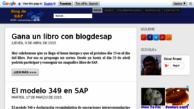 What Blogdesap.com website looked like in 2017 (6 years ago)