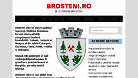 What Brosteni.ro website looked like in 2017 (6 years ago)