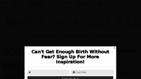 What Birthwithoutfearblog.com website looked like in 2017 (6 years ago)