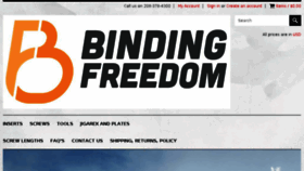 What Bindingfreedom.com website looked like in 2017 (6 years ago)