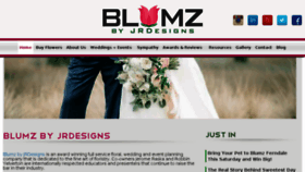 What Blumz.com website looked like in 2017 (6 years ago)