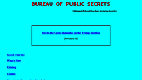 What Bopsecrets.org website looked like in 2017 (6 years ago)