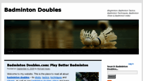 What Badmintondoubles.com website looked like in 2017 (6 years ago)