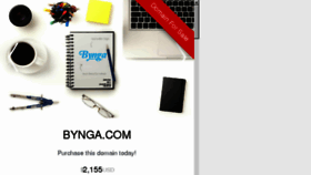 What Bynga.com website looked like in 2017 (6 years ago)