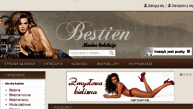 What Bestien.pl website looked like in 2017 (6 years ago)