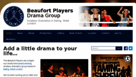 What Beaufortplayers.org.uk website looked like in 2017 (6 years ago)