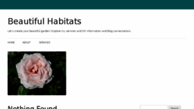 What Beautifulhabitats.com website looked like in 2017 (6 years ago)