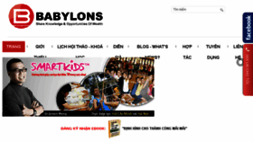 What Babylons.com.vn website looked like in 2017 (6 years ago)