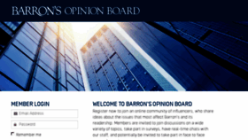 What Barronsopinionboard.com website looked like in 2017 (6 years ago)