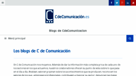 What Blogs.cdecomunicacion.es website looked like in 2017 (6 years ago)