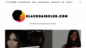 What Blackhairclub.com website looked like in 2017 (6 years ago)