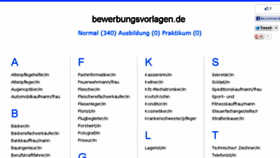 What Bewerbungsvorlagen.de website looked like in 2017 (6 years ago)