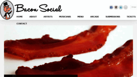 What Baconsocial.com website looked like in 2017 (6 years ago)