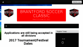 What Brantfordsoccerclassic.com website looked like in 2017 (6 years ago)