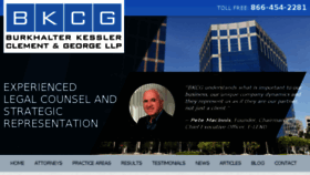 What Bkcglaw.com website looked like in 2017 (6 years ago)