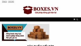 What Boxes.vn website looked like in 2017 (6 years ago)