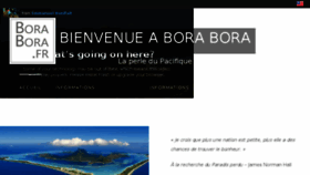 What Borabora.fr website looked like in 2017 (6 years ago)