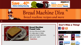What Breadmachinediva.com website looked like in 2017 (6 years ago)