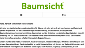 What Baumsicht.de website looked like in 2017 (6 years ago)