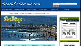 What Beachcalifornia.com website looked like in 2017 (6 years ago)