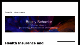 What Brainybehavior.com website looked like in 2017 (6 years ago)