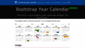 What Bootstrap-year-calendar.com website looked like in 2017 (6 years ago)