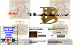 What Billboardtobacco.com website looked like in 2017 (6 years ago)