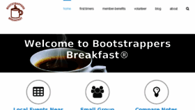 What Bootstrappersbreakfast.com website looked like in 2017 (6 years ago)