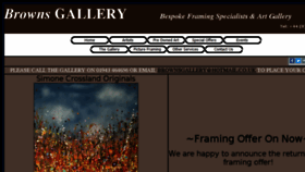 What Brownsgallery.co.uk website looked like in 2017 (6 years ago)