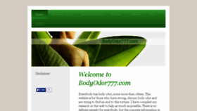 What Bodyodor777.com website looked like in 2017 (6 years ago)