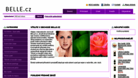 What Belle.cz website looked like in 2017 (6 years ago)