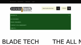 What Bladetech.co.uk website looked like in 2017 (6 years ago)