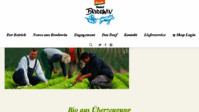 What Brodowin.de website looked like in 2017 (6 years ago)