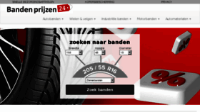 What Bandenprijzen24.nl website looked like in 2017 (6 years ago)